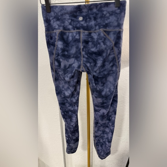 Athleta Blue Tie-Dye High-Rise Leggings | Size Small - Picture 5 of 11